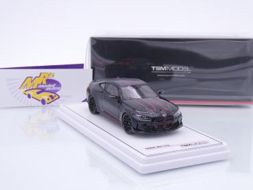 Preview: TSM Models 430775 # BMW M4 (G82) CSL Baujahr 2022 " schwarz-rot-carbon " 1:43