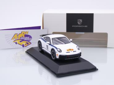 Preview: Spark WAP0200040PDKK # Porsche 911 (992) Dakar #19 Baujahr 2023 " weiß-blau " 1:43