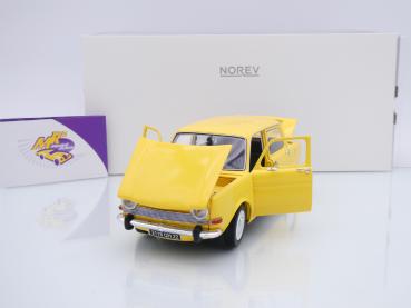 Preview: Norev 185714 # Simca 1000 LS Baujahr 1974 " Maya Yellow " 1:18