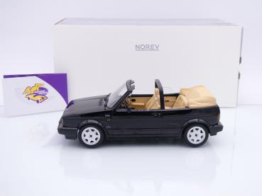Preview: Norev 188568 # VW Golf Cabriolet Baujahr 1992 " schwarz " 1:18