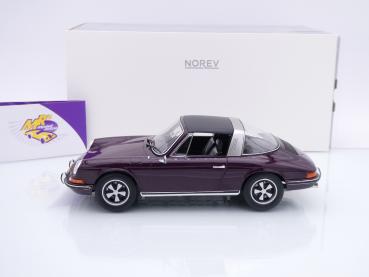 Preview: Norev 187644 # Porsche 911 T targa Baujahr 1971 " Violet " 1:18