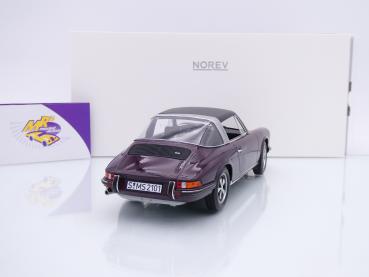 Preview: Norev 187644 # Porsche 911 T targa Baujahr 1971 " Violet " 1:18