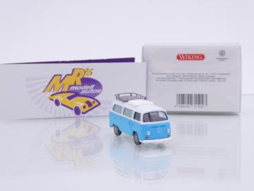 Preview: Wiking 0315 04 # VW T2 Campingbus Baujahr 1967-71 " eisblau-weiß " 1:87