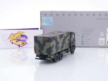 Preview: Herpa 746991-002 # Mercedes-Benz Arocs 6x6 Pritsche-Plane " Militär " 1:87
