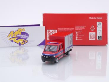 Herpa 097017 # Mercedes-Benz Sprinter '18 Kasten Einsatzwagen " Feuerwehr Augsburg " 1:87
