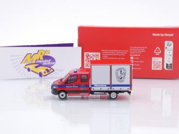 Preview: Herpa 097017 # Mercedes-Benz Sprinter '18 Kasten Einsatzwagen " Feuerwehr Augsburg " 1:87