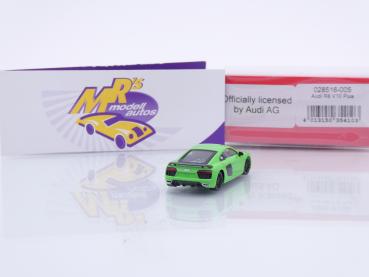 Preview: Herpa 028516-005 # Audi R8 V10 Plus Baujahr 2015 " Micrommatagrün " 1:87