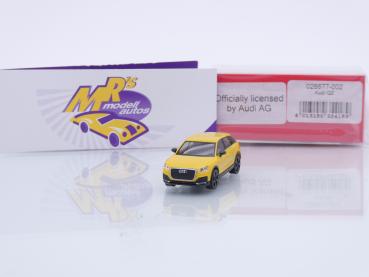 Herpa 028677-002 # Audi Q2 Baujahr 2016 in " vegasgelb " 1:87