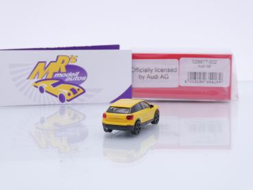 Preview: Herpa 028677-002 # Audi Q2 Baujahr 2016 in " vegasgelb " 1:87