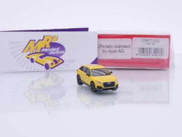 Preview: Herpa 028677-002 # Audi Q2 Baujahr 2016 in " vegasgelb " 1:87