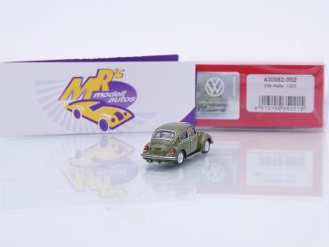 Preview: Herpa 430982-002 # Volkswagen VW Käfer 1303 Baujahr 1970 " moos metallic " 1:87