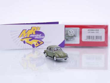 Preview: Herpa 430982-002 # Volkswagen VW Käfer 1303 Baujahr 1970 " moos metallic " 1:87