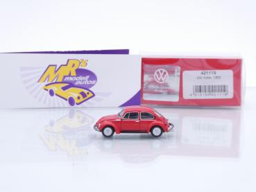 Preview: Herpa 421119 # Volkswagen VW Käfer 1303 City Baujahr 1972 " ibizarot " 1:87