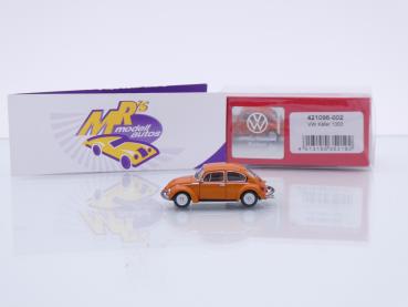 Preview: Herpa 421096-002 # Volkswagen VW Käfer 1303 Baujahr 1970 " leuchtorange " 1:87
