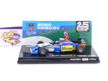 Preview: Minichamps 517950601 # Benetton Ford B195 F1 Kanada GP 1995 " Michael Schumacher - Alesi Taxi " 1:43