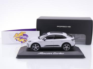 Preview: Solido WAP0200700RMAT # Porsche Macan Turbo H2 Baujahr 2024 " eisgraumetallic " 1:43