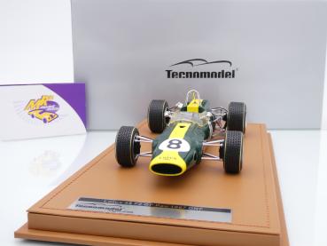 Preview: Tecnomodel TM18-179C # Lotus 48 F2 Nr.8 DNF Pau GP 1967 " Graham Hill " 1:18