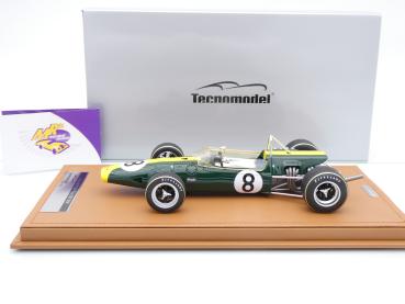 Preview: Tecnomodel TM18-179C # Lotus 48 F2 Nr.8 DNF Pau GP 1967 " Graham Hill " 1:18