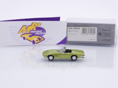 Preview: Minichamps 870123034 # Maserati Ghibli Spyder Baujahr 1969 " hellgrünmetallic " 1:87