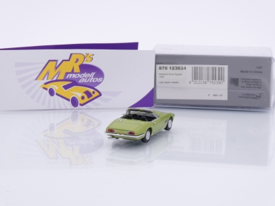 Preview: Minichamps 870123034 # Maserati Ghibli Spyder Baujahr 1969 " hellgrünmetallic " 1:87