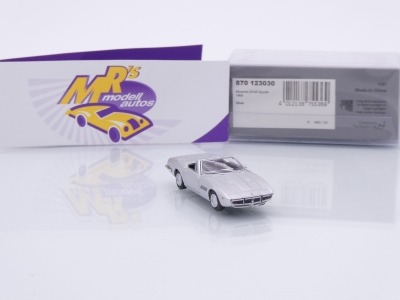 Preview: Minichamps 870123030 # Maserati Ghibli Spyder Baujahr 1969 " silbermetallic " 1:87
