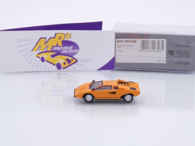 Preview: Minichamps 870103124 # Lamborghini Countach Baujahr 1974 " orange " 1:87