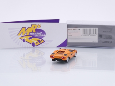 Preview: Minichamps 870103124 # Lamborghini Countach Baujahr 1974 " orange " 1:87