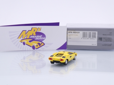 Preview: Minichamps 870103121 # Lamborghini Countach Baujahr 1974 " gelb " 1:87