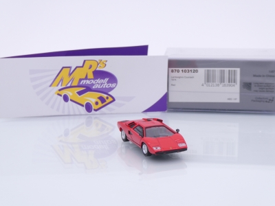Preview: Minichamps 870103120 # Lamborghini Countach Baujahr 1974 " rot " 1:87
