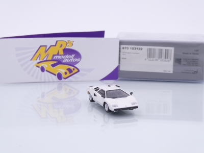 Preview: Minichamps 870103122 # Lamborghini Countach Baujahr 1974 " weiß " 1:87