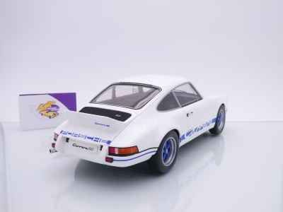Preview: GT Spirit GT921 # Porsche 911 RS 2.7 Lightweight Baujahr 1973 " weiß-blau " 1:12