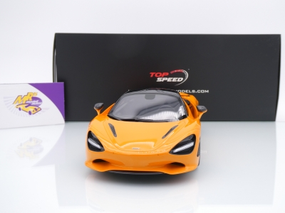 Preview: Top Speed TS0547 # McLaren 750S Sportwagen Baujahr 2023 " Papajaorange " 1:18