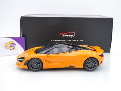 Preview: Top Speed TS0547 # McLaren 750S Sportwagen Baujahr 2023 " Papajaorange " 1:18