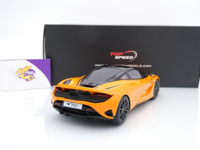 Preview: Top Speed TS0547 # McLaren 750S Sportwagen Baujahr 2023 " Papajaorange " 1:18