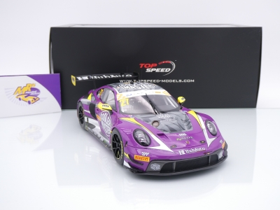 Preview: Top Speed TS0551 # Porsche 911 GT3 R #27 FIA GT World Cup Macau GP 2023 " HubAuto Racing - Kevin Estre " 1:18