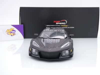 Preview: Top Speed TS0542 # Chevrolet Corvette Z06 GT3.R Road America 2023 " Test Car Version " 1:18