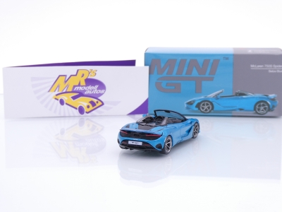 Preview: TSM MINI GT MGT00812-L # McLaren 750S Spider LHD " türkis (Belize Blue) " 1:64