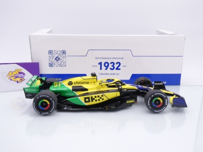 Preview: Solido S1814204 # McLaren MCL38 F1 #81 2nd Monaco GP 2024 " Oscar Piastri " 1:18