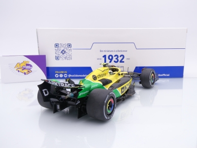 Preview: Solido S1814203 # McLaren MCL38 F1 #4 4th Monaco GP 2024 " Lando Norris " 1:18