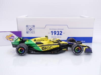Preview: Solido S1814203 # McLaren MCL38 F1 #4 4th Monaco GP 2024 " Lando Norris " 1:18