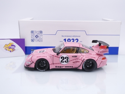 Preview: Solido S1808503 # Porsche 911 (993) RWB Rauh-Welt Baujahr 2020 " Sopranos - Pink Pig " 1:18