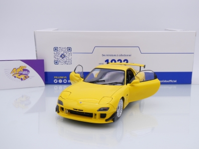 Preview: Solido S1810603 # Mazda RX-7 Type RS (FD3S) Baujahr 1994 " gelb " 1:18