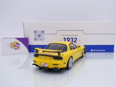 Preview: Solido S1810603 # Mazda RX-7 Type RS (FD3S) Baujahr 1994 " gelb " 1:18