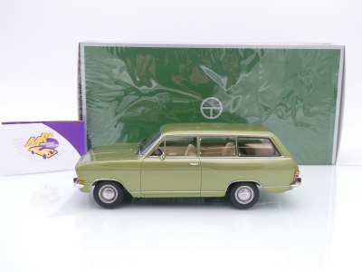 Preview: Touring 18048100 # Opel Kadett B Caravan Baujahr 1972 " hellgrünmetallic " 1:18
