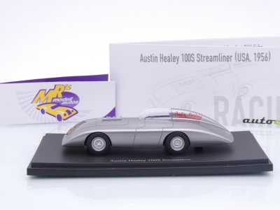 Preview: Autocult 07031 # Austin Healey 100S Streamliner Baujahr 1956 " silbermetallic " 1:43