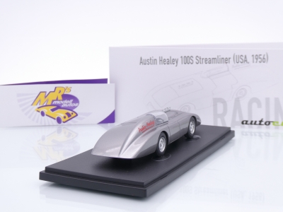 Preview: Autocult 07031 # Austin Healey 100S Streamliner Baujahr 1956 " silbermetallic " 1:43