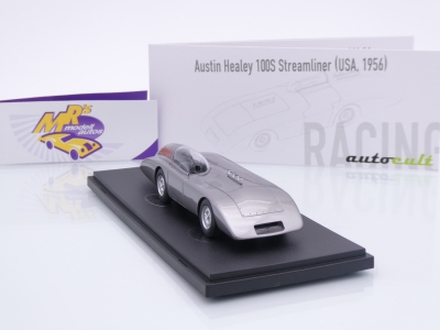 Preview: Autocult 07031 # Austin Healey 100S Streamliner Baujahr 1956 " silbermetallic " 1:43