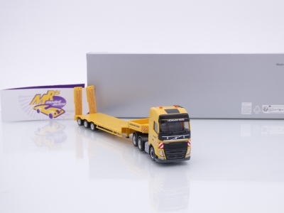 Preview: Herpa 958608 # Volvo FH GL Semitieflade-Sattelzug Rampen " Leonard Weiss " 1:87