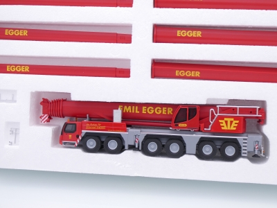 Preview: Herpa 317429 # Liebherr LTM 1300-6.2 Mobilkran " Emil Egger Logistik  " 1:87