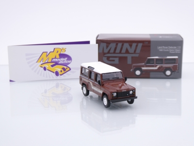 Preview: TSM MINI GT MGT00734-L # Land Rover Defender 110 County Station Wagon LHD " Russet Brown " 1:64
